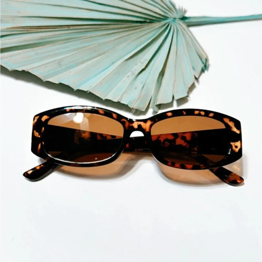 Trendy brown sunglasses K5